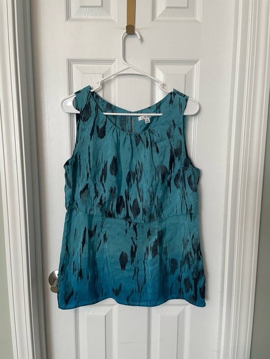 CAbi Tops - CAbi Serene Ombré Tiered 100% Silk Tank Blouse